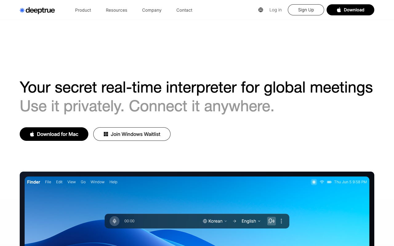 Deeptrue - A Real-Time AI Copilot for Effortless Global Communication