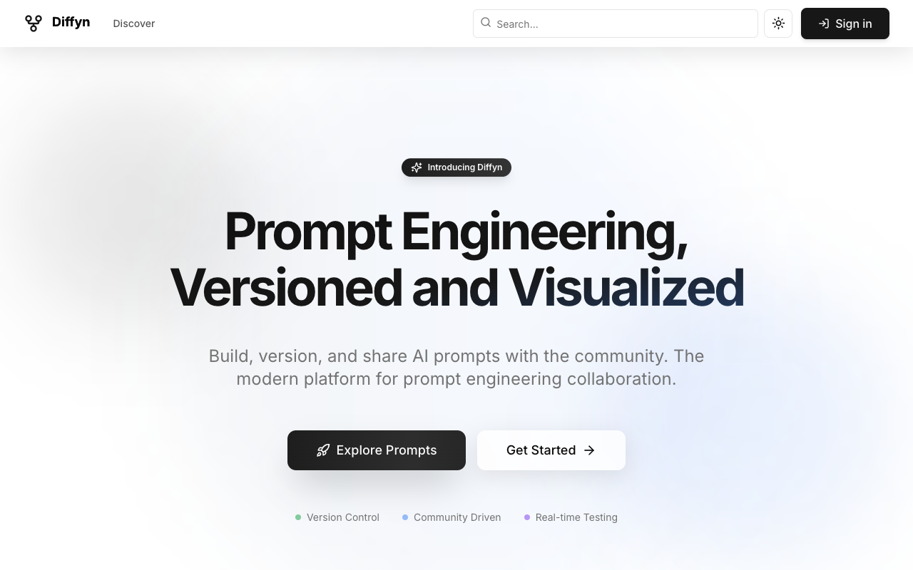 Diffyn - A collaborative platform for creating and sharing AI prompts