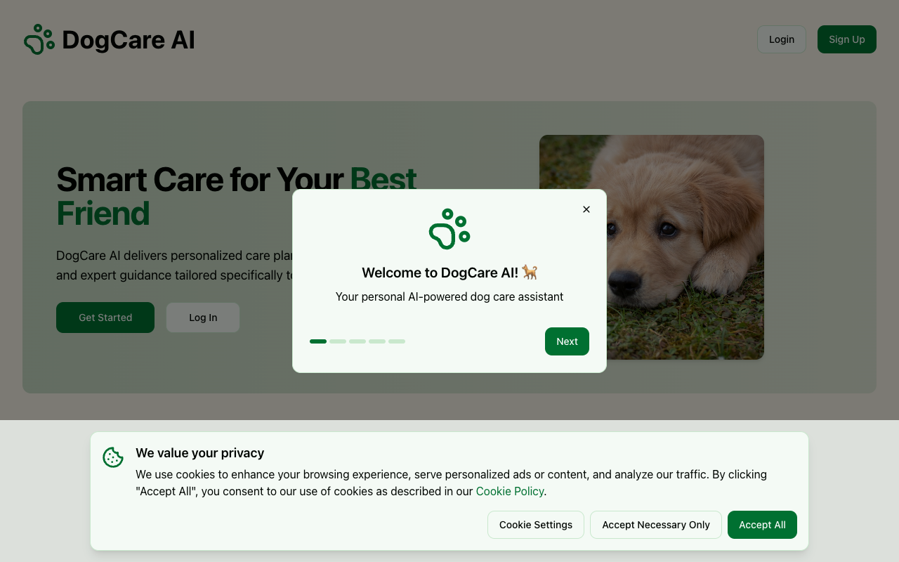 DogCareAI - Your AI-powered assistant for smarter, happier dog care