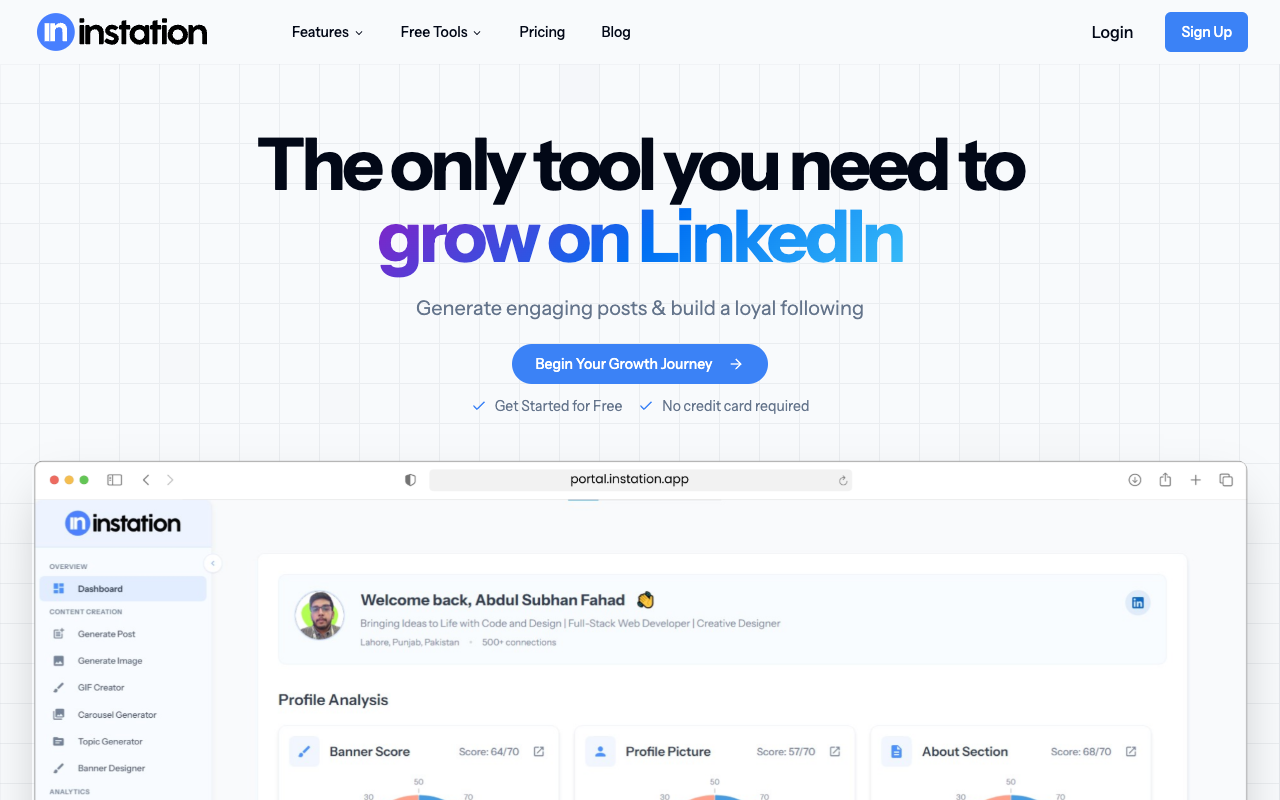 Instation - Your all-in-one LinkedIn growth tool