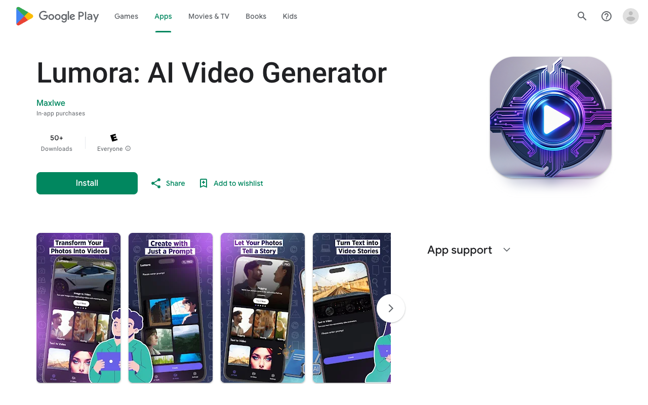 Lumora: AI Video Generator - Create Stunning Videos from Text and Photos Effortlessly