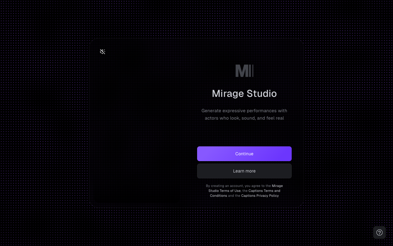 Mirage Studio - Create lifelike actors for expressive videos at scale