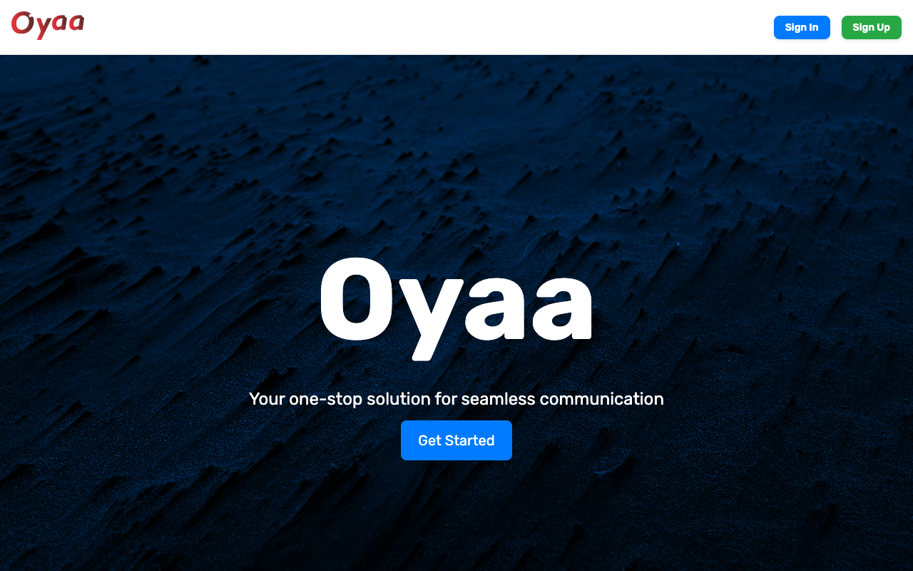 Oyaa - A chat web app that connects you with people around the world
