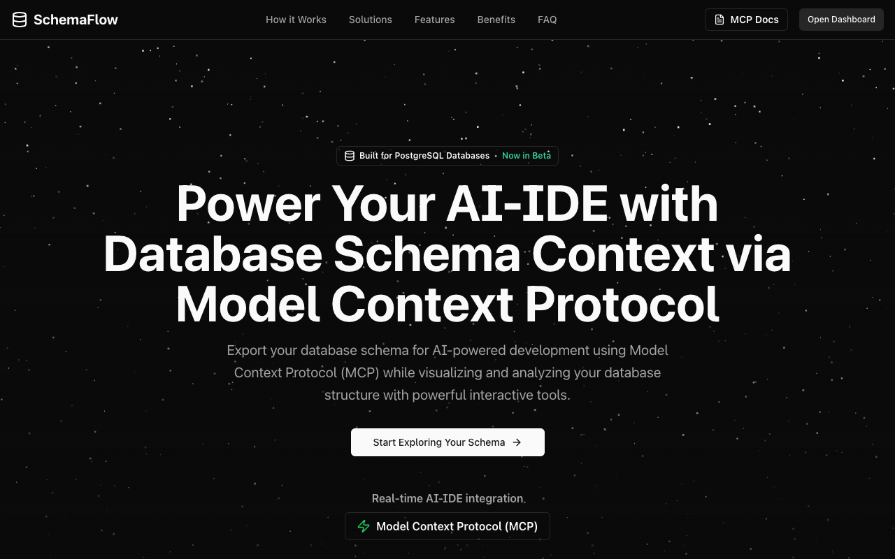 SchemaFlow - Real-time database schemas for AI-IDEs via MCP protocol