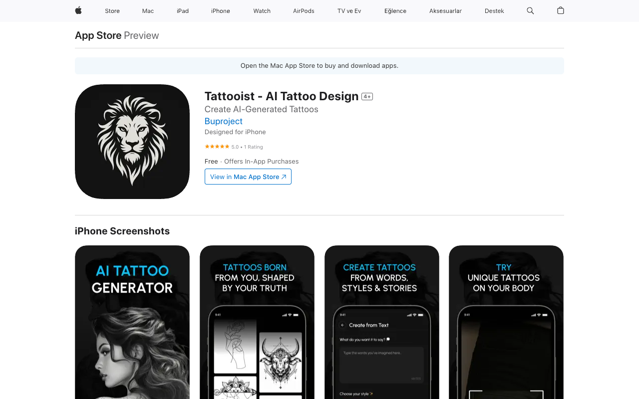 Tattooist - An AI tattoo artist that creates unique designs for you