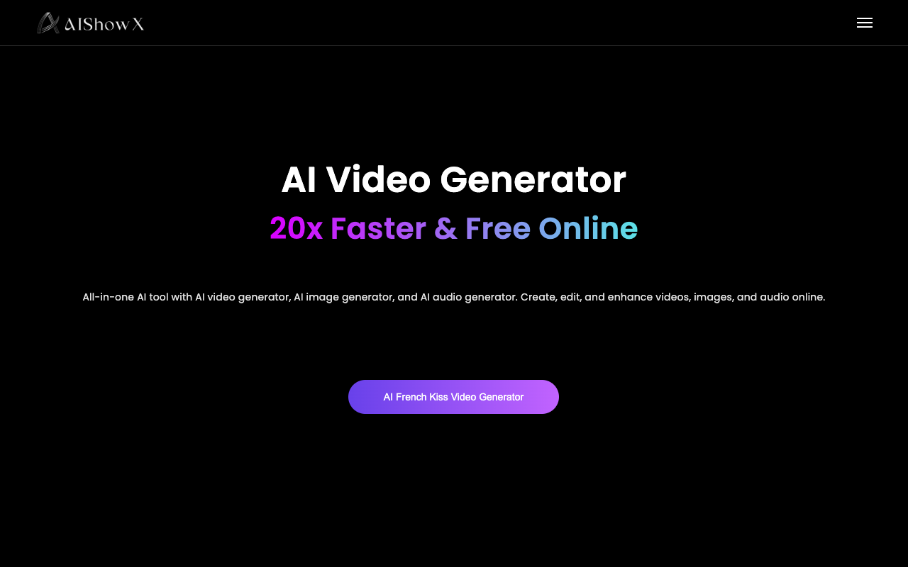 AIShowX - Create Stunning Videos with Our Free Online AI Video Generator