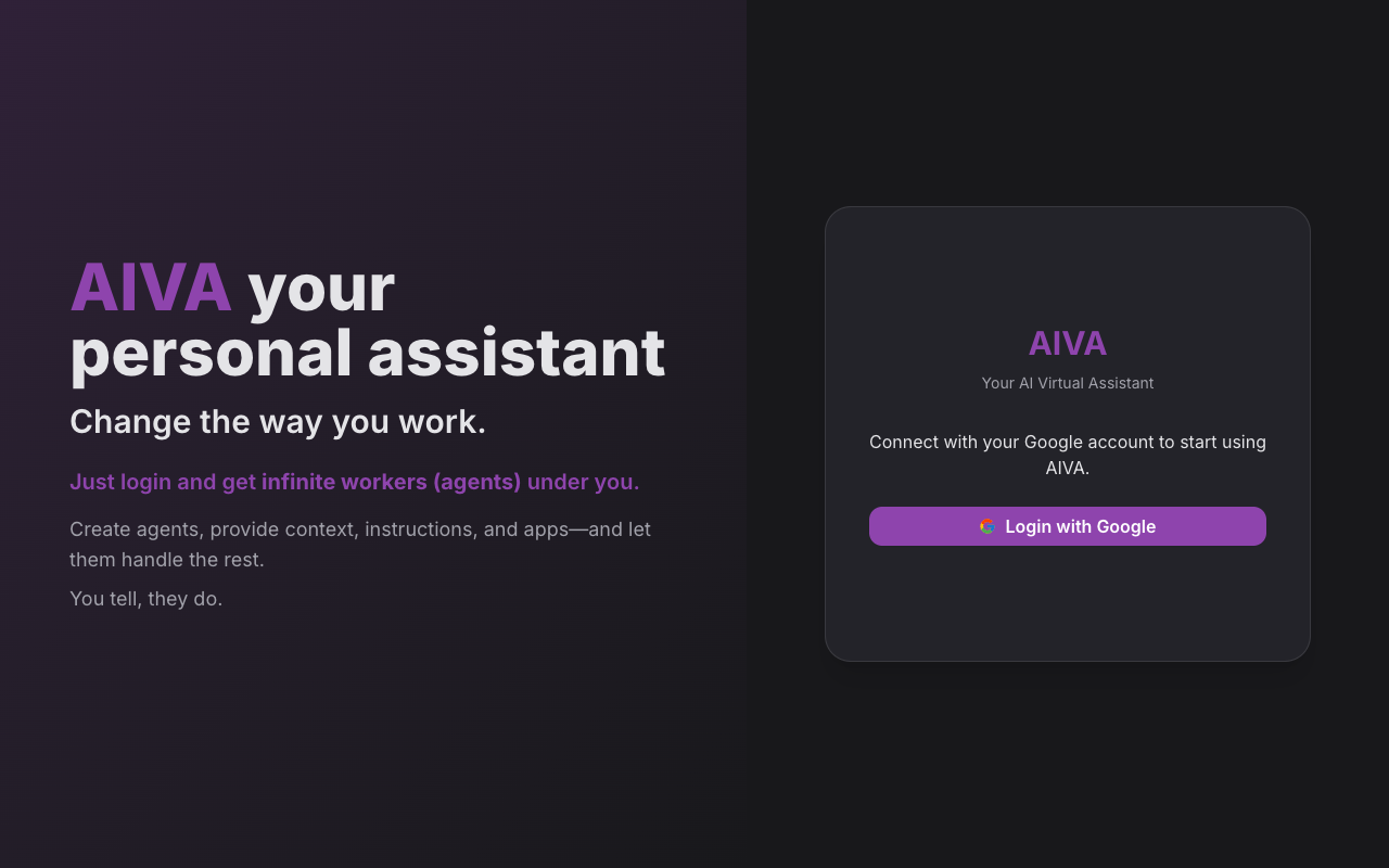 AIVA - Your Personal AI Assistant that simplifies your tasks across apps