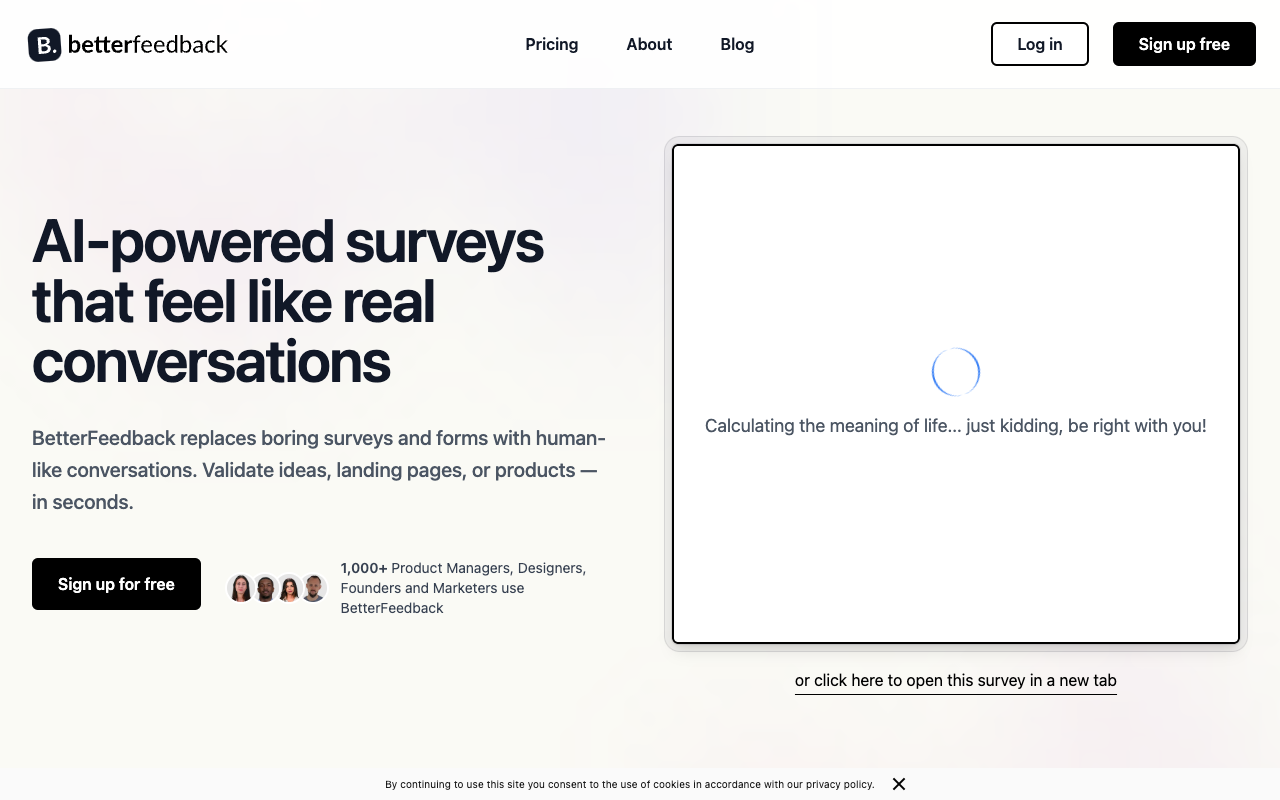 BetterFeedback - An AI tool to analyze qualitative customer feedback and understand user needs