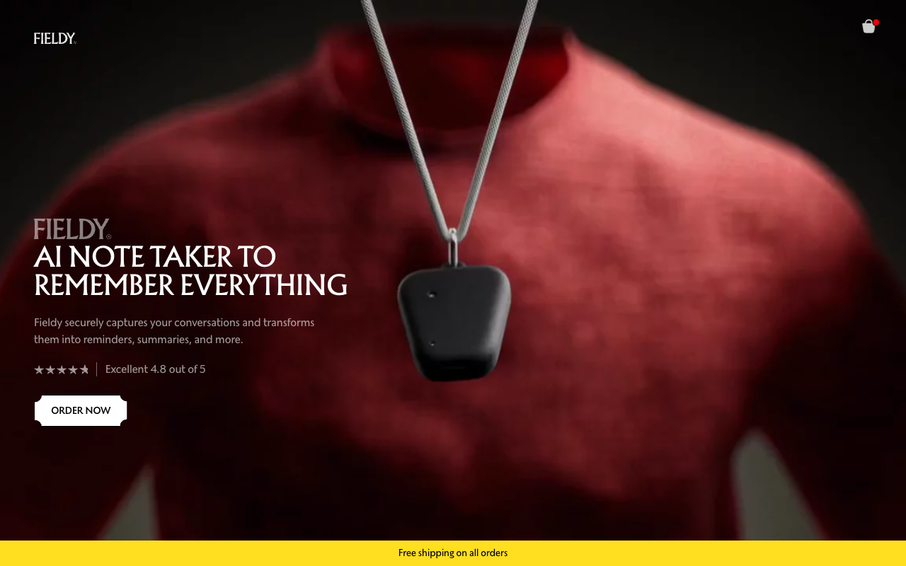 Fieldy - A Wearable AI Note Taker for Your In-Person Meetings