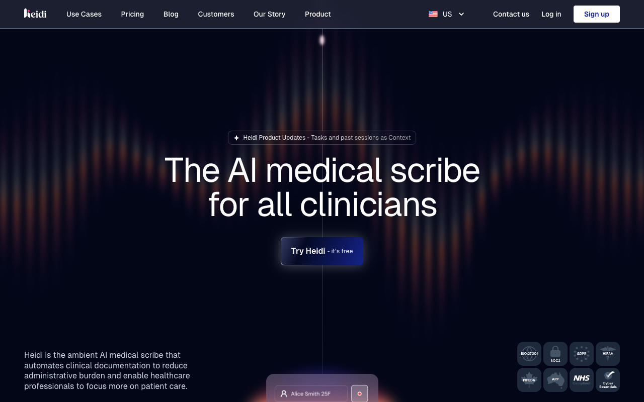 Heidi Health - The AI medical scribe that saves time for clinicians