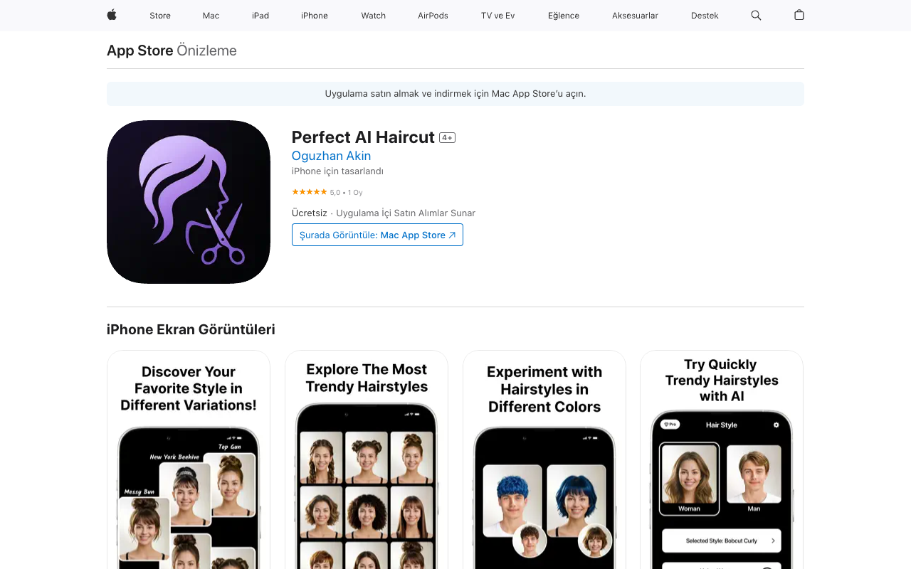 Perfect AI Haircut - An AI-powered app to visualize your perfect hairstyle
