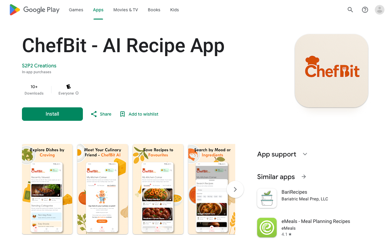 ChefBit - Your AI kitchen partner for quick and easy recipes