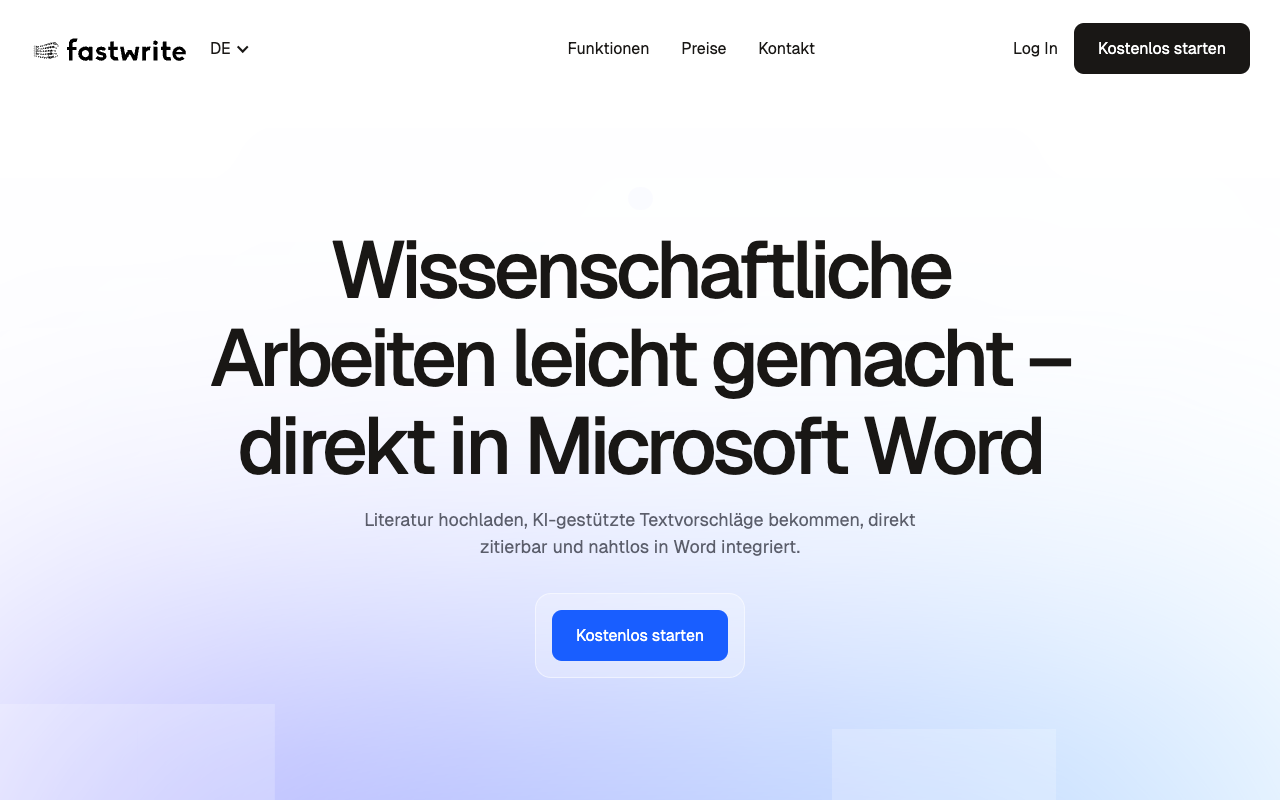 fastwrite.io - Write faster and more accurate with AI directly in MS Word