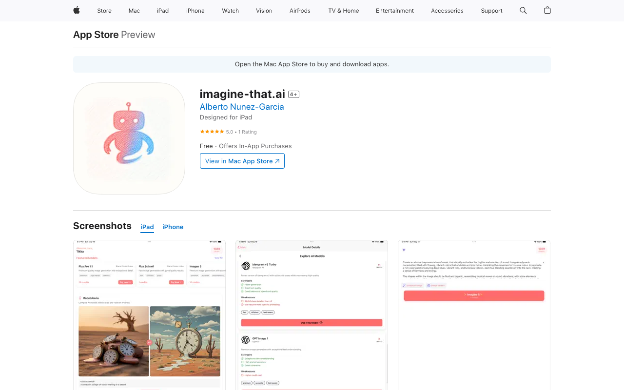 Imagine-that.ai - AI-powered tools for creating, editing, and comparing images
