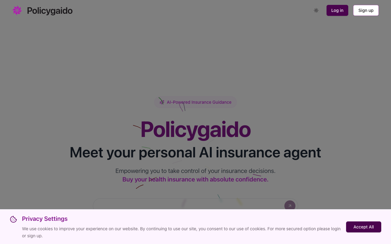 Policygaido - Your Personal AI Insurance Advisor for Honest and Simple Coverage insurance AI advisor