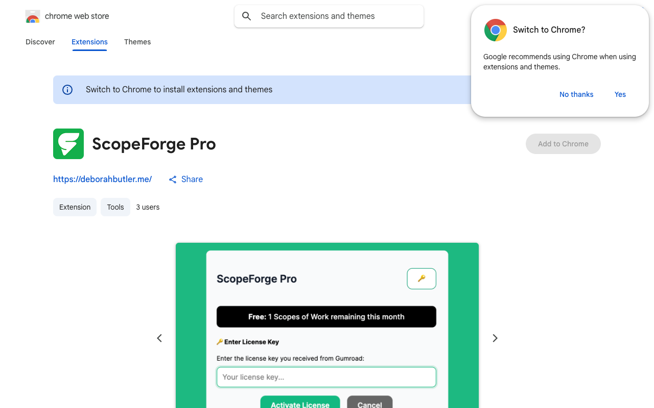 ScopeForge Pro - Generate professional Scopes of Work in seconds with AI
