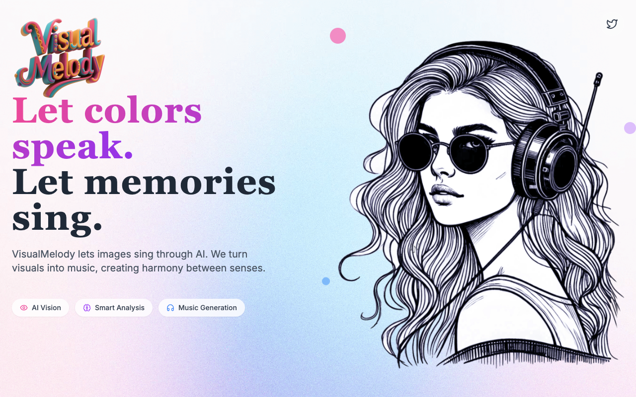 VisualMelody - Transform Your Photos into Unique Music with AI AI music image-to-music