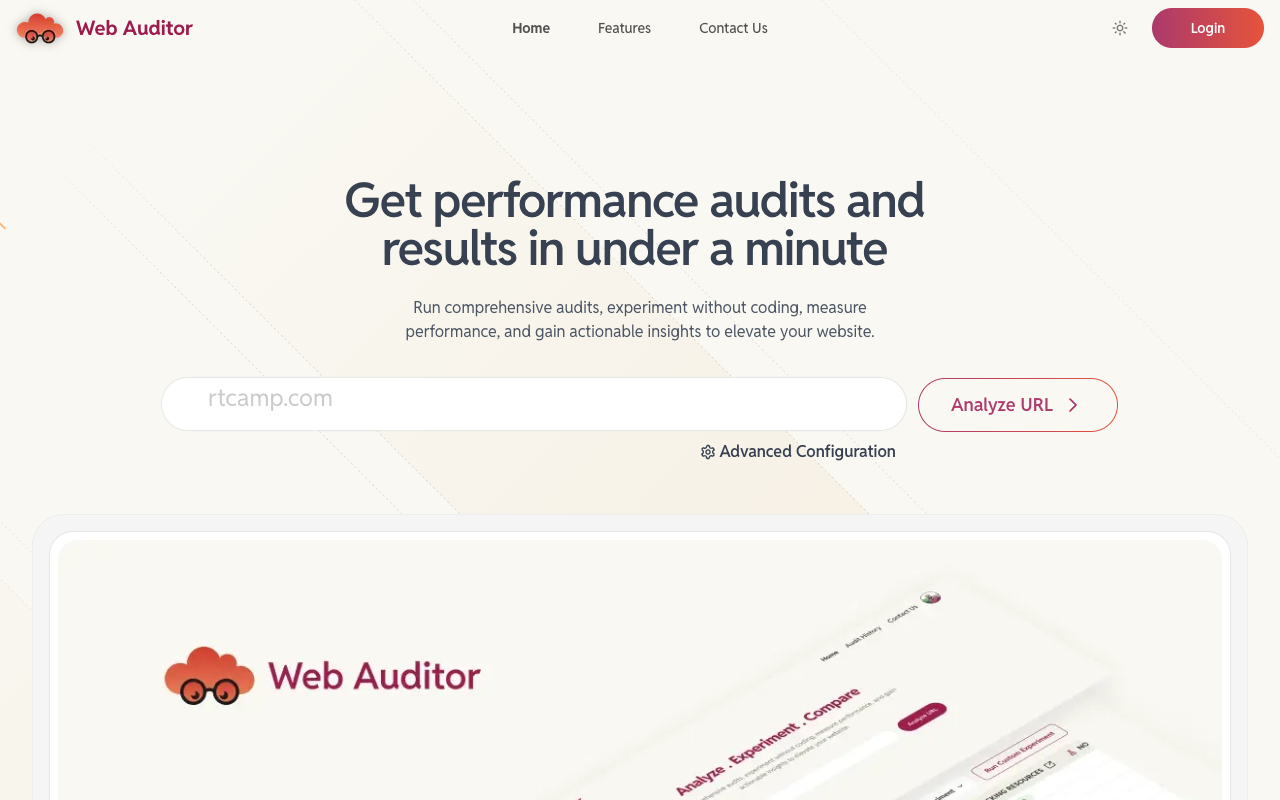 Web Auditor - A web performance analysis tool with AI-powered recommendations