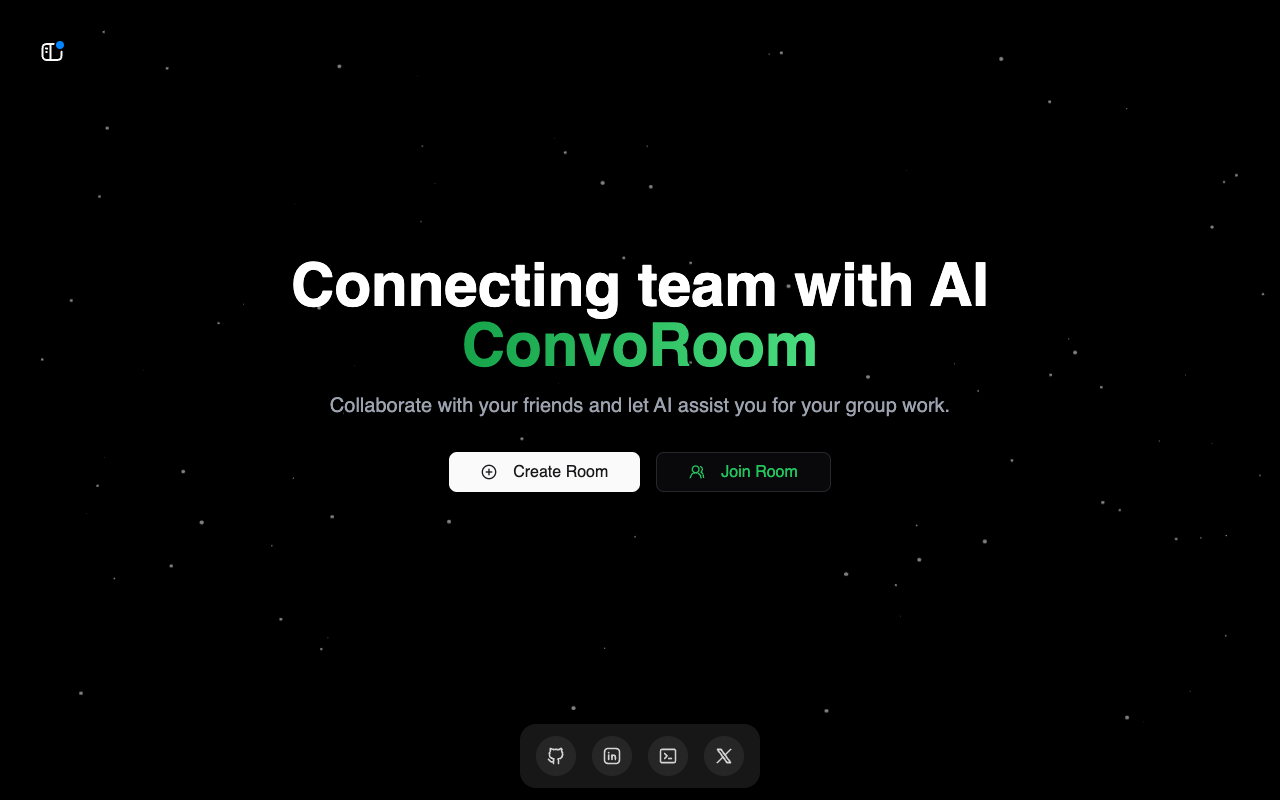 ConvoRoom - The first group chat where everyone interacts with the same AI in real time
