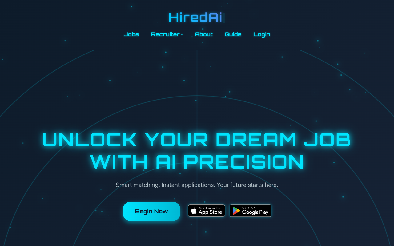 HiredAi - An AI-powered job platform that matches you with your dream job job-matching AI recruitment