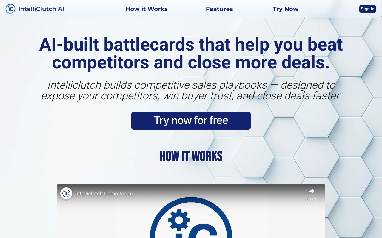 Intelliclutch - An AI sales enablement tool that helps you close deals with smart strategies sales AI enablement