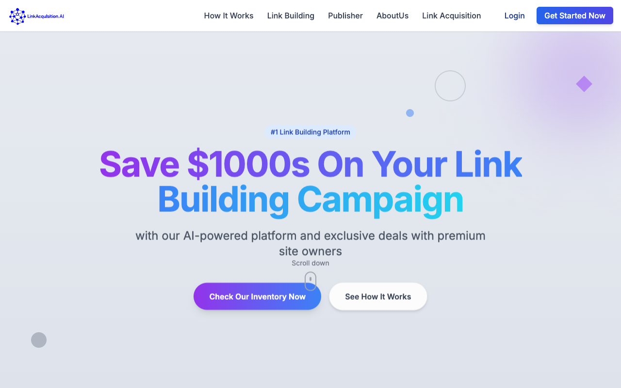 Linkacquisition - An AI-powered platform that automates link building for businesses