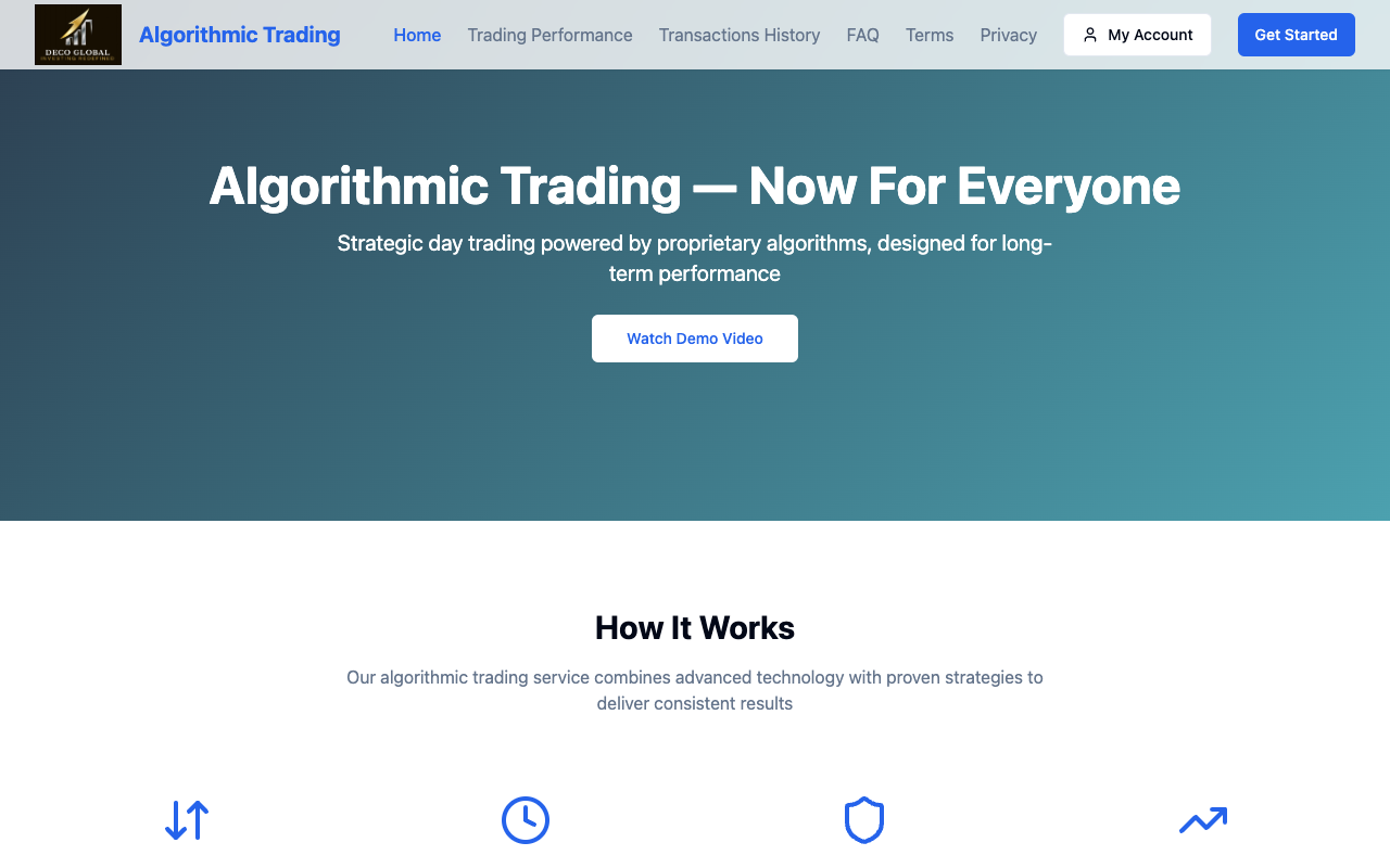 TradeInfo Hub - Accessible Algorithmic Trading for Everyone algorithmic-trading day-trading finance
