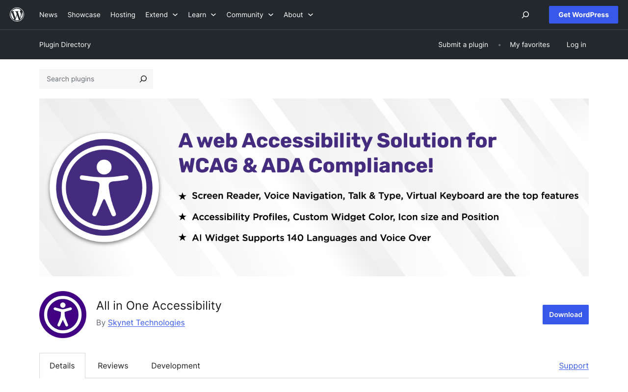 All in One Accessibility - An AI-powered solution to enhance website accessibility accessibility AI WCAG