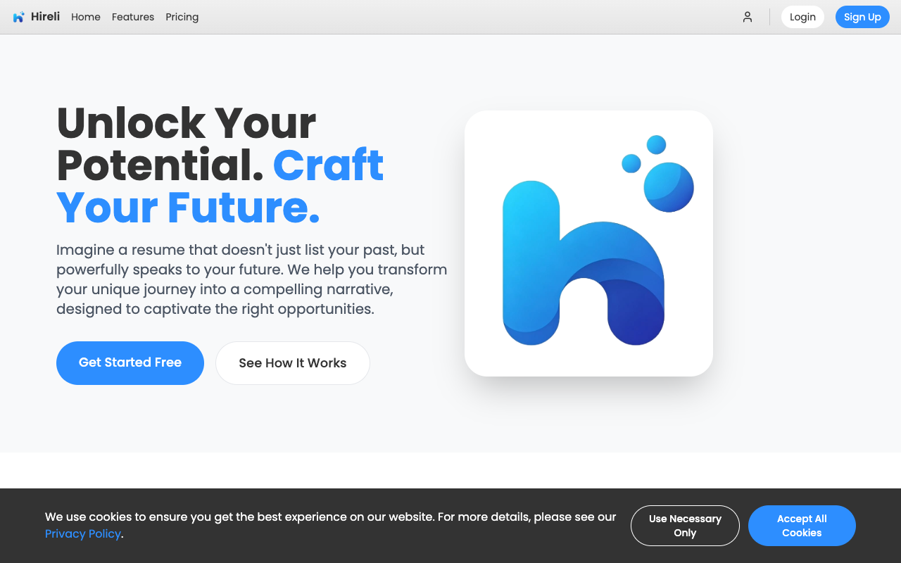 Hireli - Transform Your Experience into Interview-Winning Resumes resumes job-hunting AI
