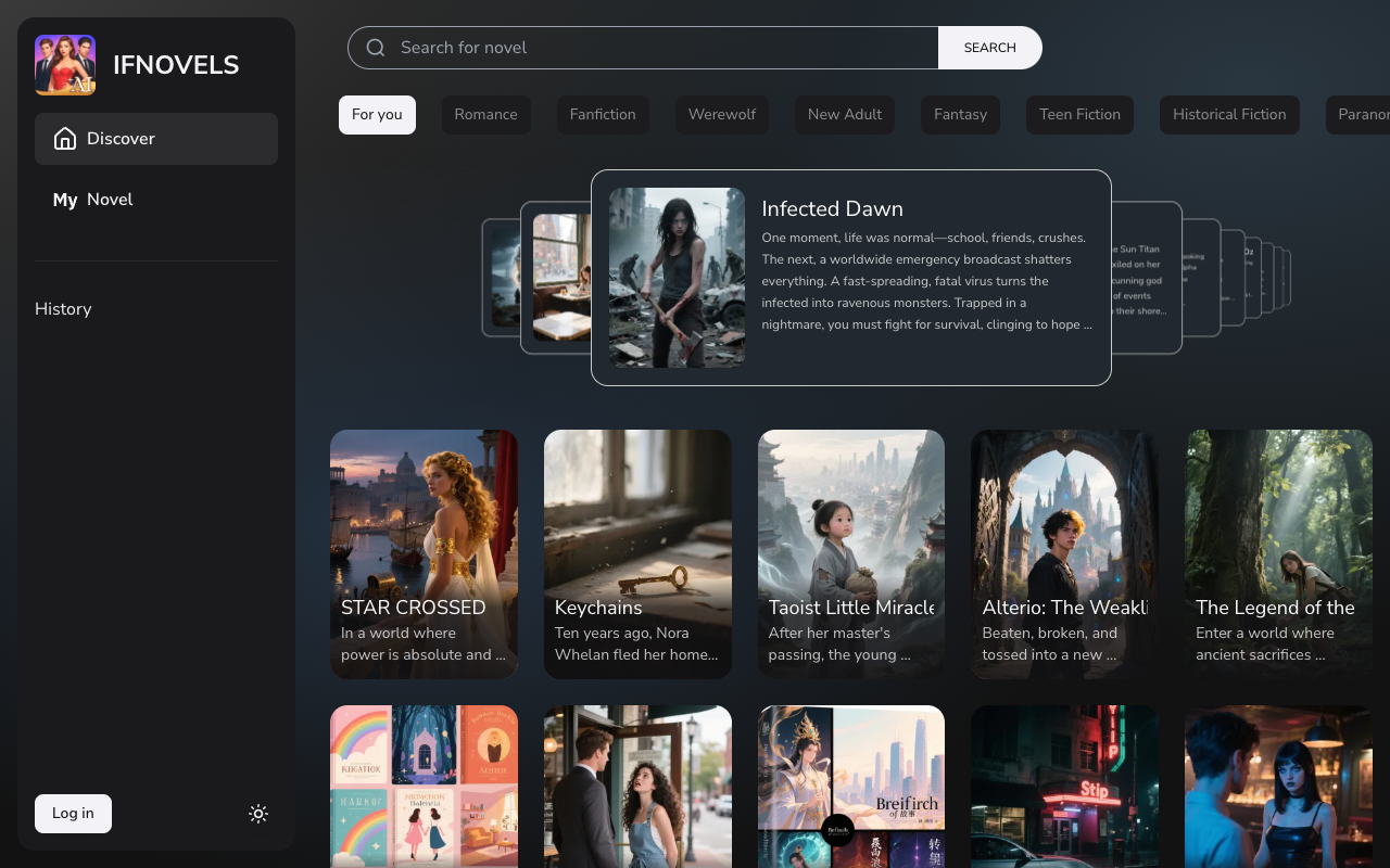 IFNovels - Shape your own adventure with dynamic AI-driven storytelling