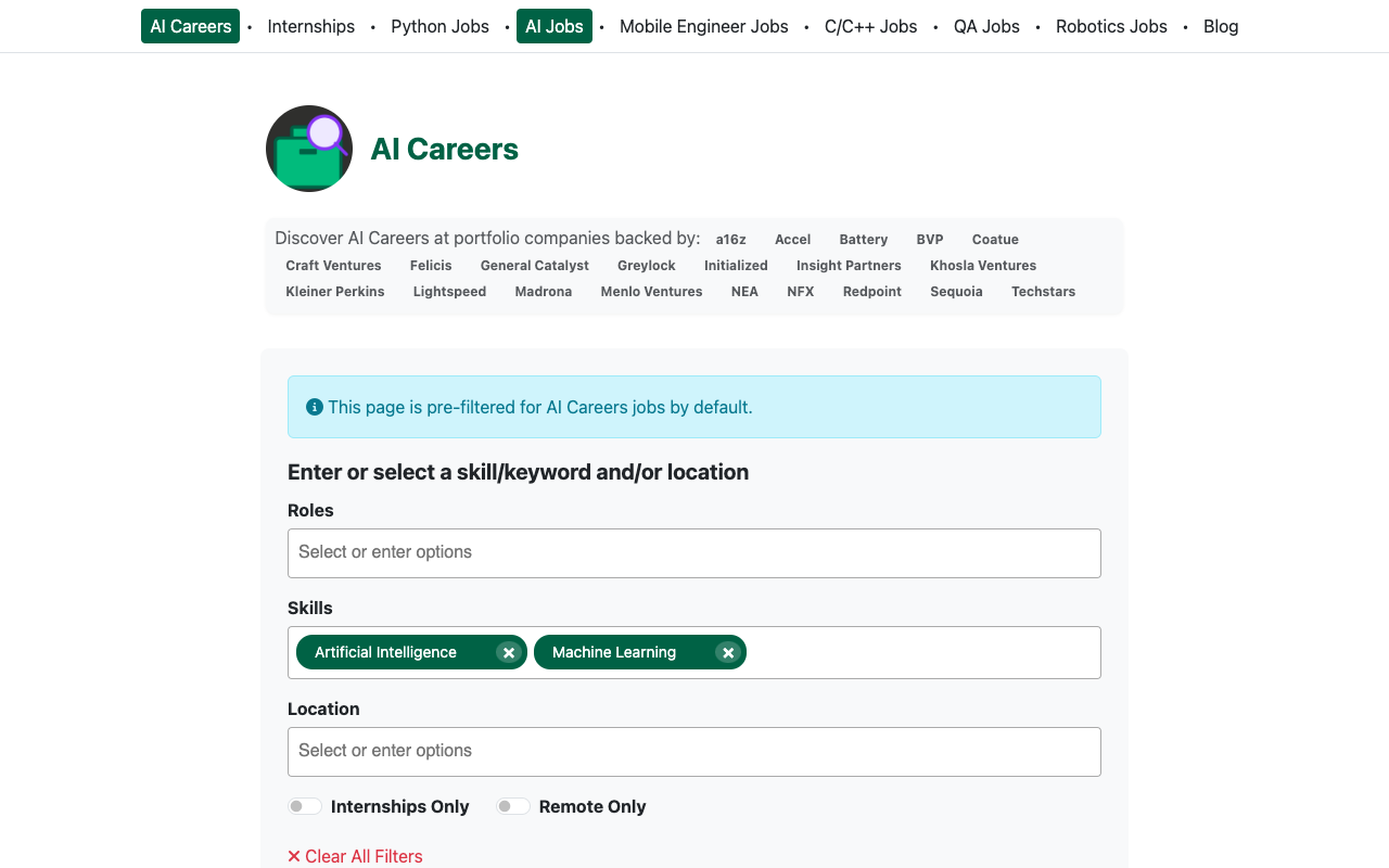 AI Careers - Find Artificial Intelligence and Machine Learning Careers