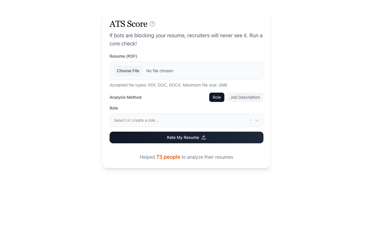 AI Resume Checker for ATS - Get instant feedback and improve your resume score