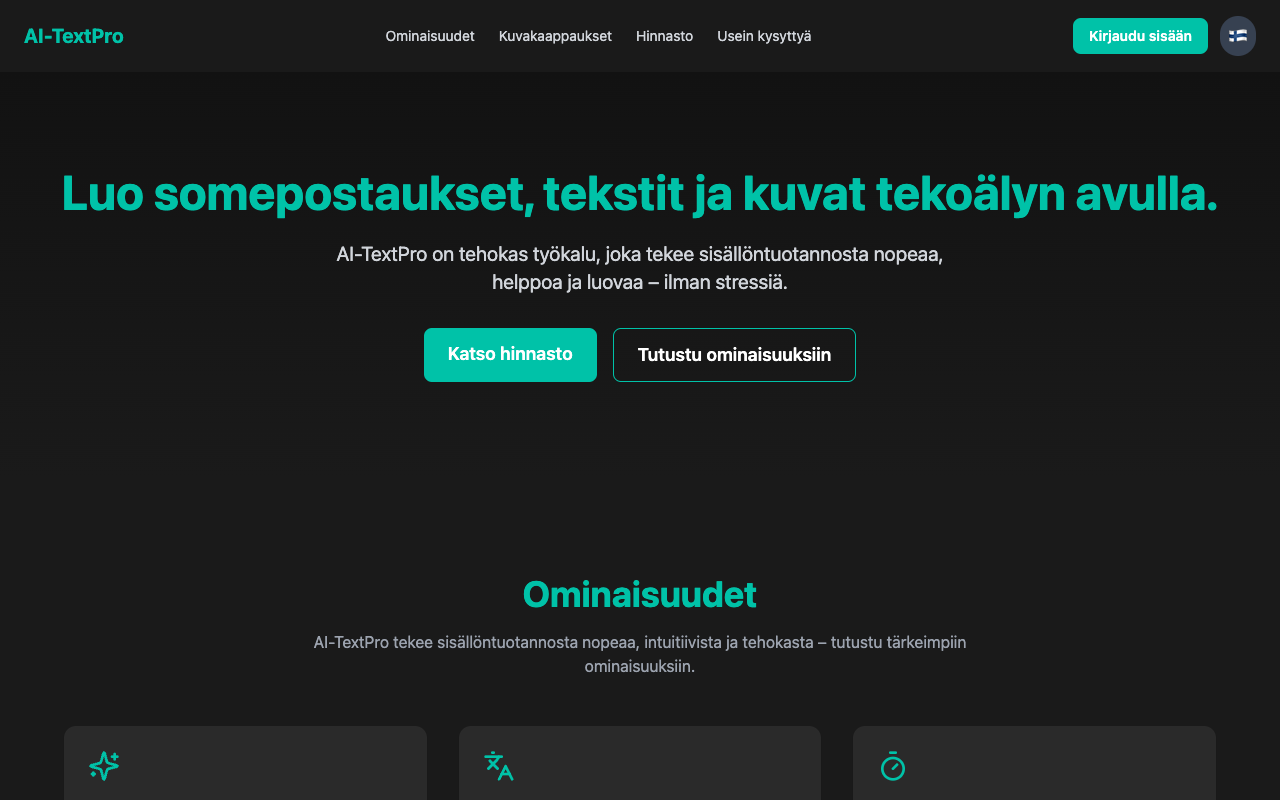 AI-TextPro - An AI assistant that creates content quickly for marketers and businesses