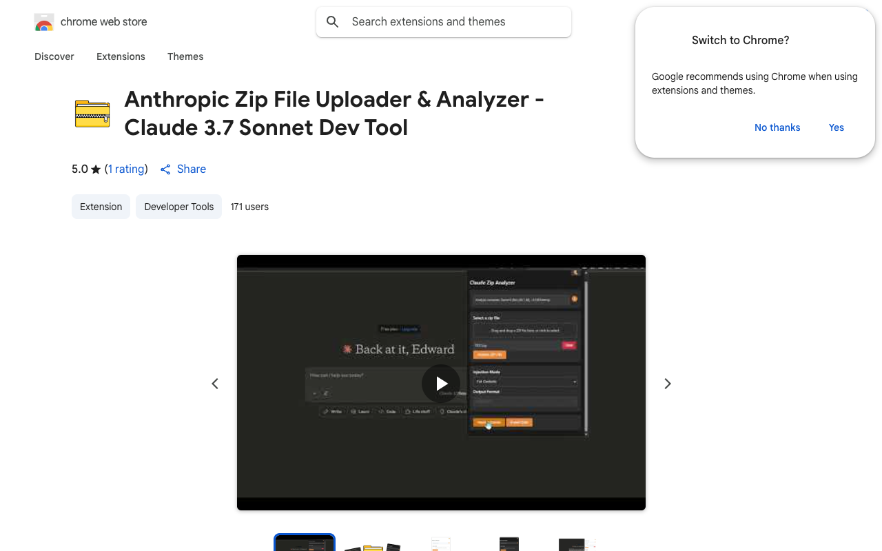 Claude AI Zip File Uploader & Analyzer - Upload ZIP file content directly in Claude models