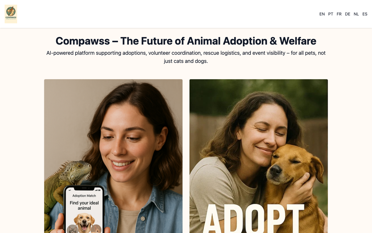 Compawss - The Future of Animal Adoption and Welfare through AI