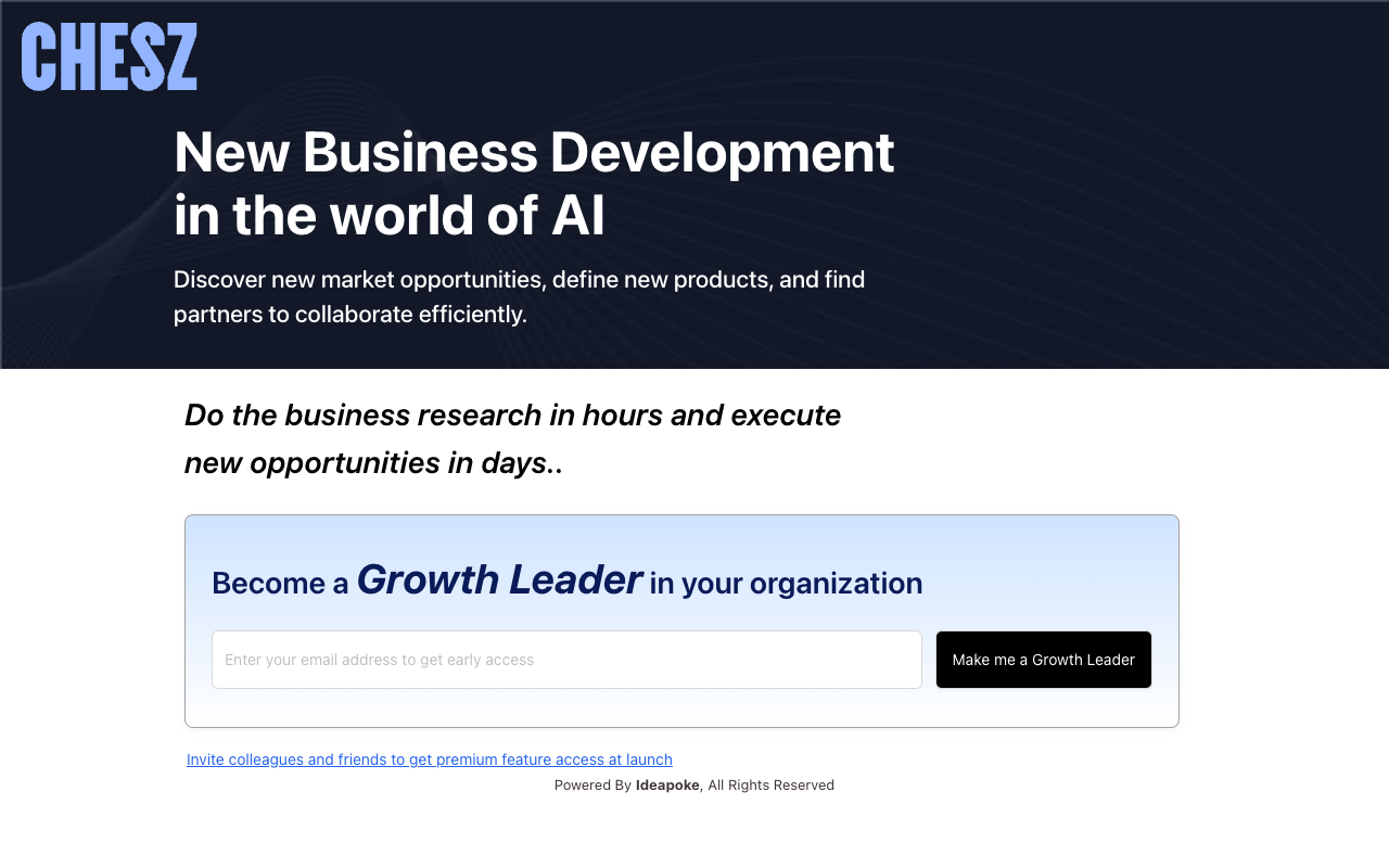 Chesz - Discover new business opportunities in the world of AI