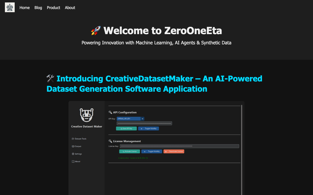 Creative Dataset Maker - An AI-powered tool for effortless dataset generation