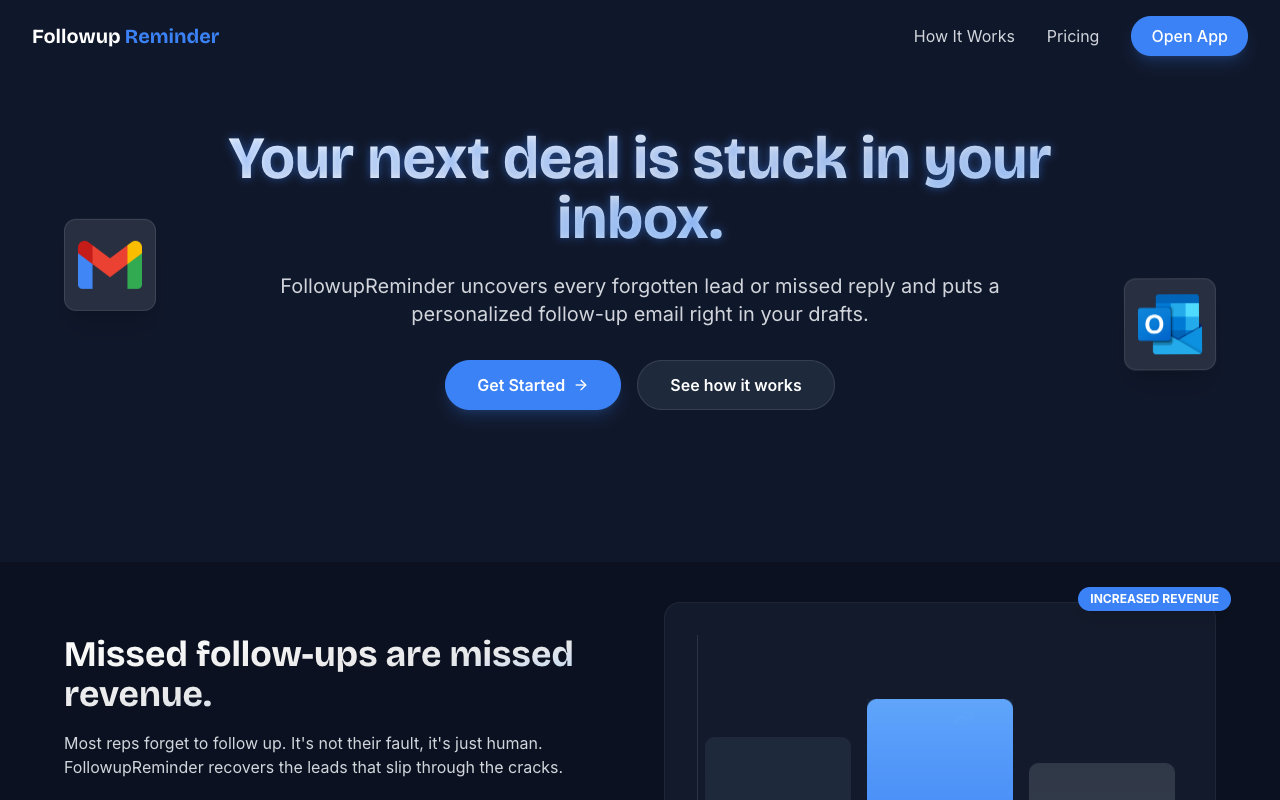 Followup Reminder - An AI tool that helps you draft follow-ups for unanswered emails