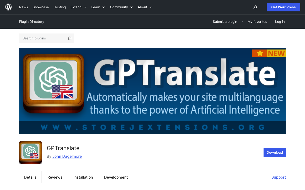 GPTranslate - Instantly translate your WordPress site with AI power!