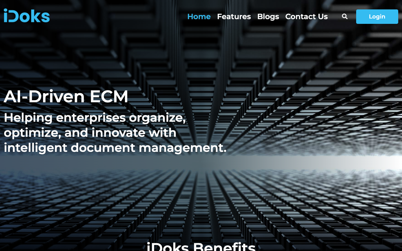 iDoks - An AI-driven document management system for secure and efficient content management
