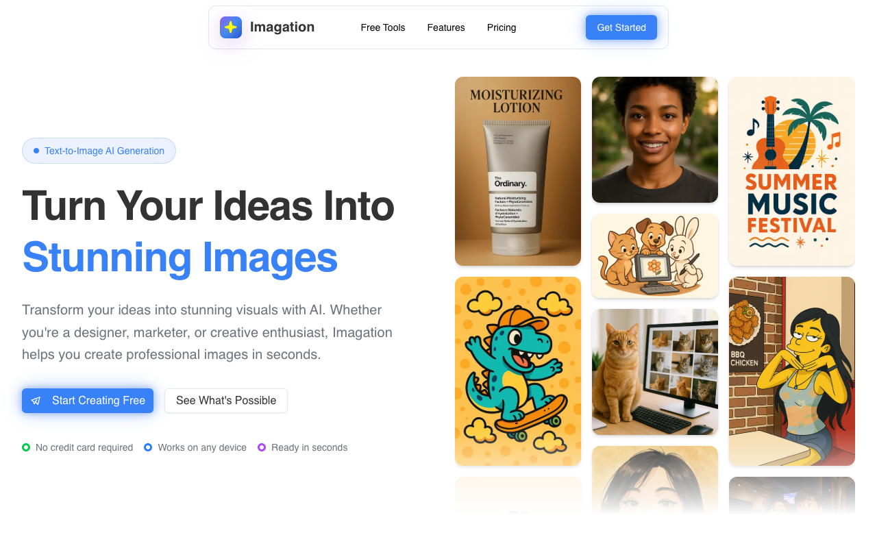 Imagation - Create Stunning AI-Generated Images Effortlessly