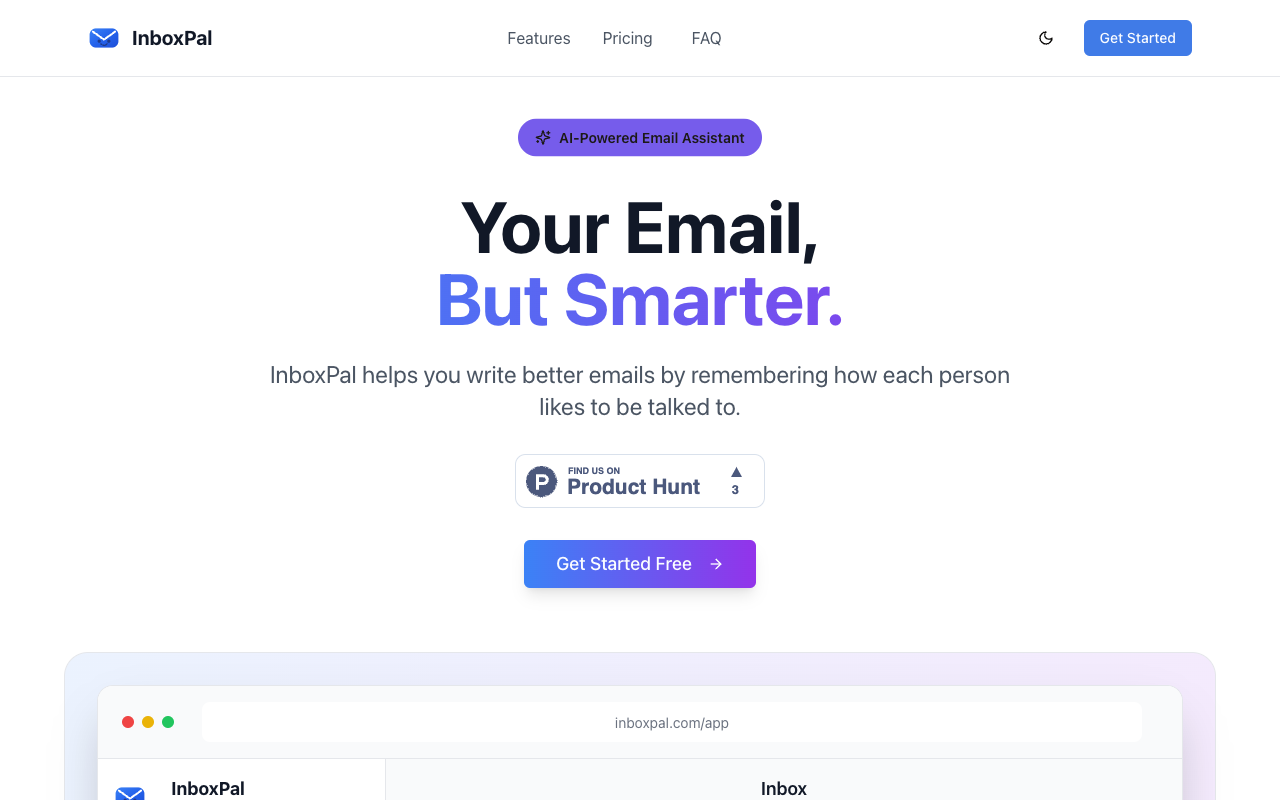 InboxPal - Your AI email assistant that remembers how you speak