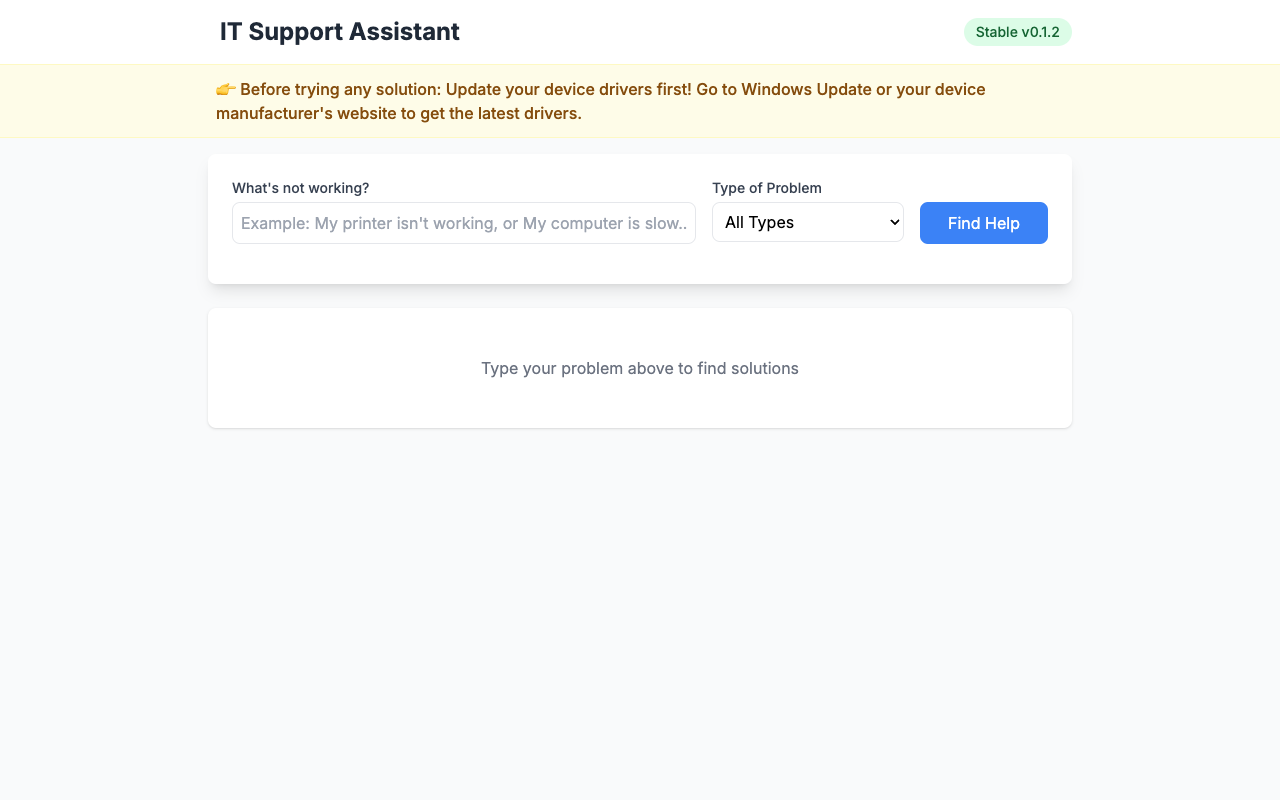 IT Support Assistant - Get help with your technology