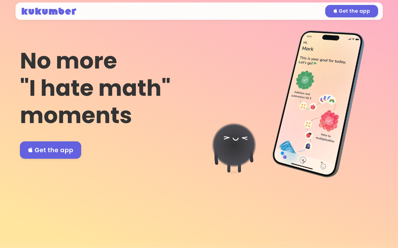 kukumber - Your child’s AI math companion that will make them love math