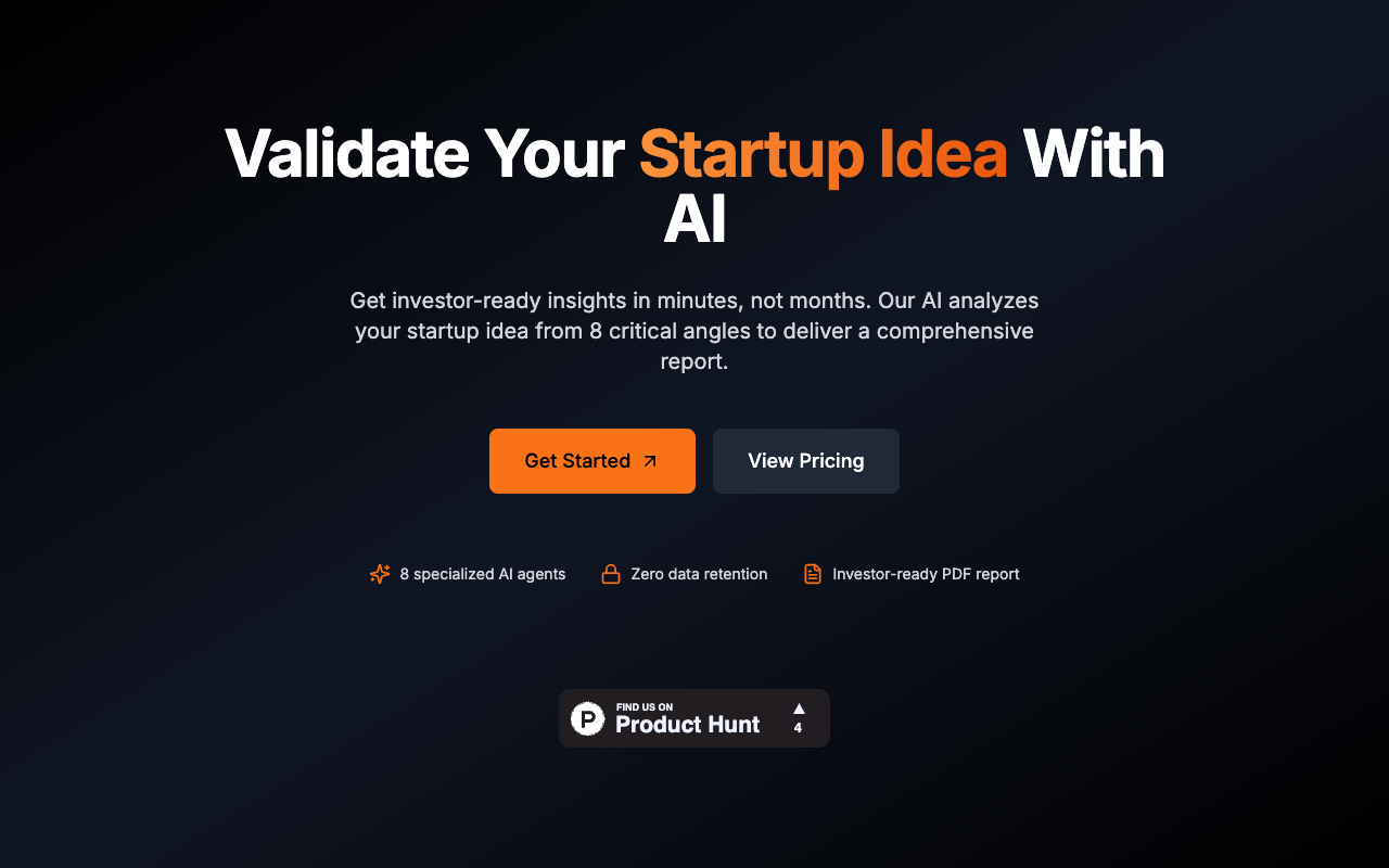 LightBolb - Validate your startup idea in minutes with AI-powered insights