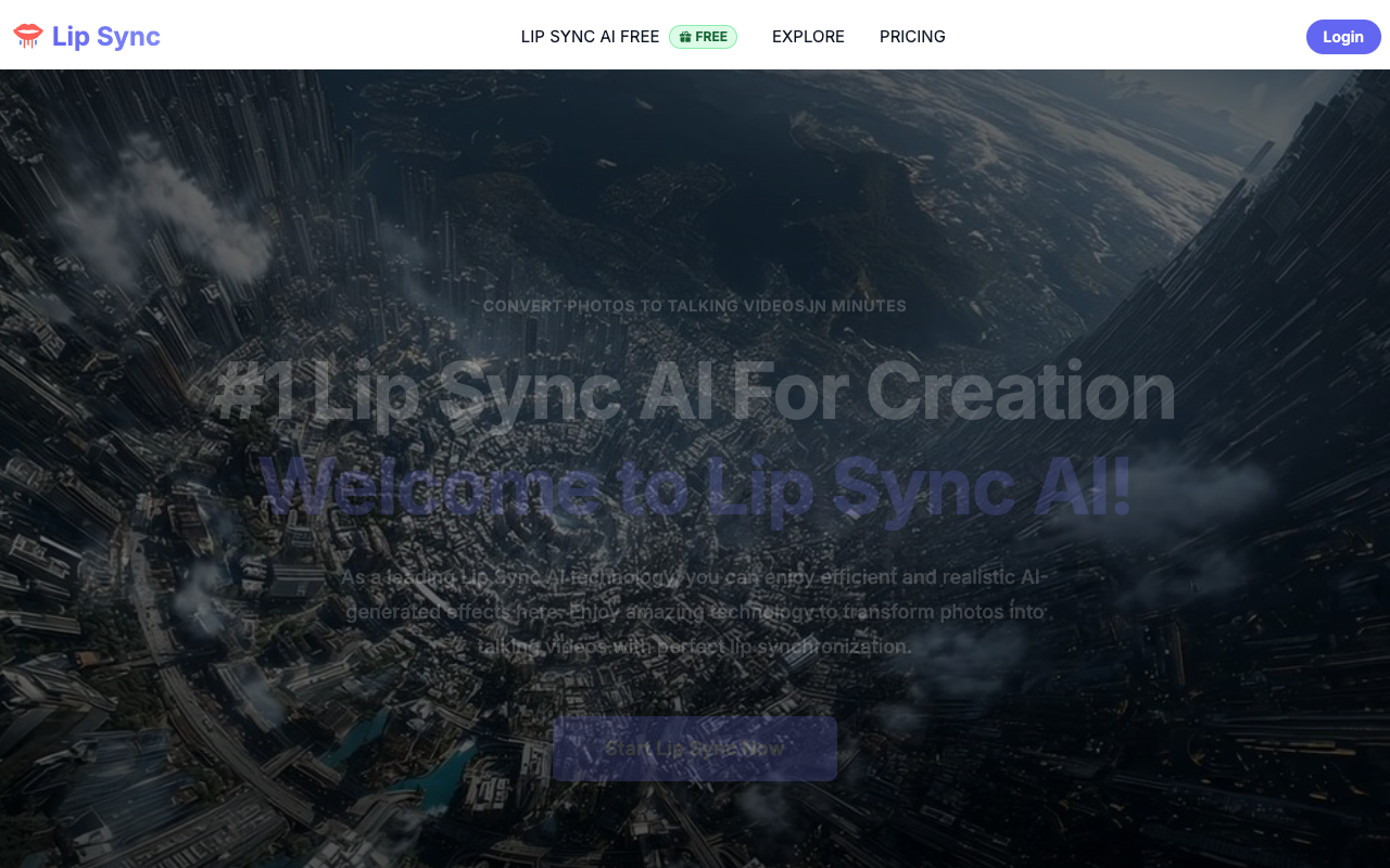 Lip Sync - Transform static photos into lifelike talking videos with revolutionary AI lip sync technology