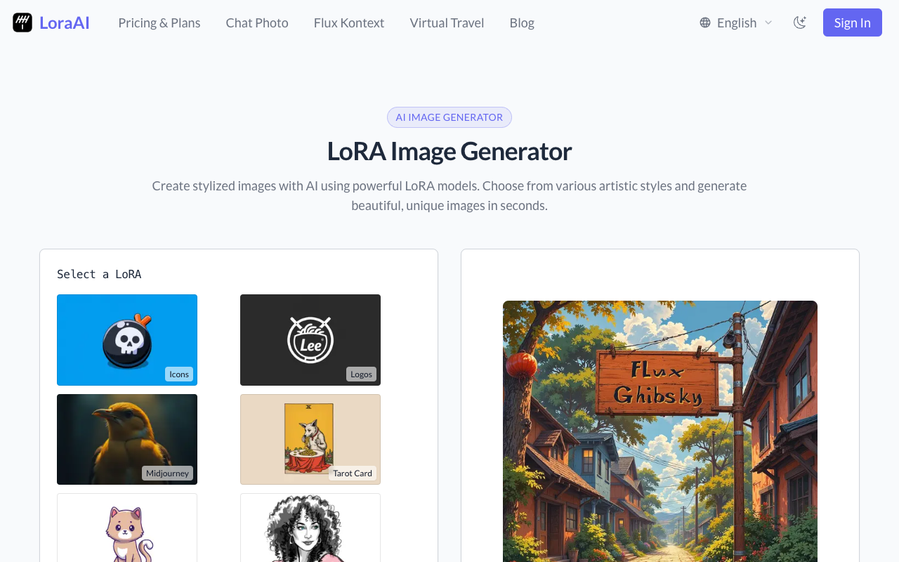 Lora AI - A Professional LoRA Image Generator for Stunning Image Creation