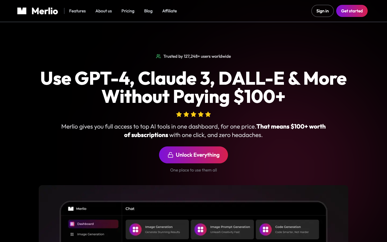 Merlio - Your AI Command Center for Smarter Content and Image Generation