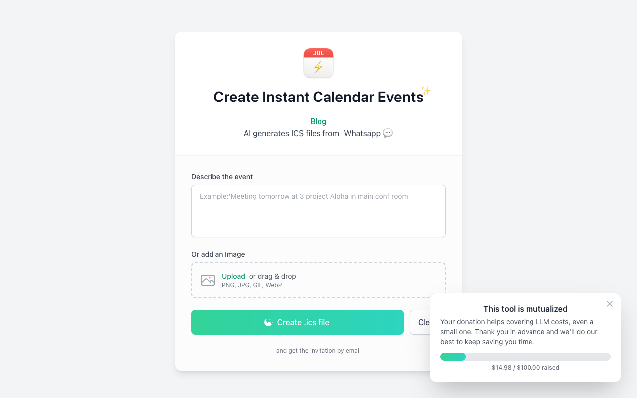 newevent.ai - Instantly create calendar events from screenshots and text