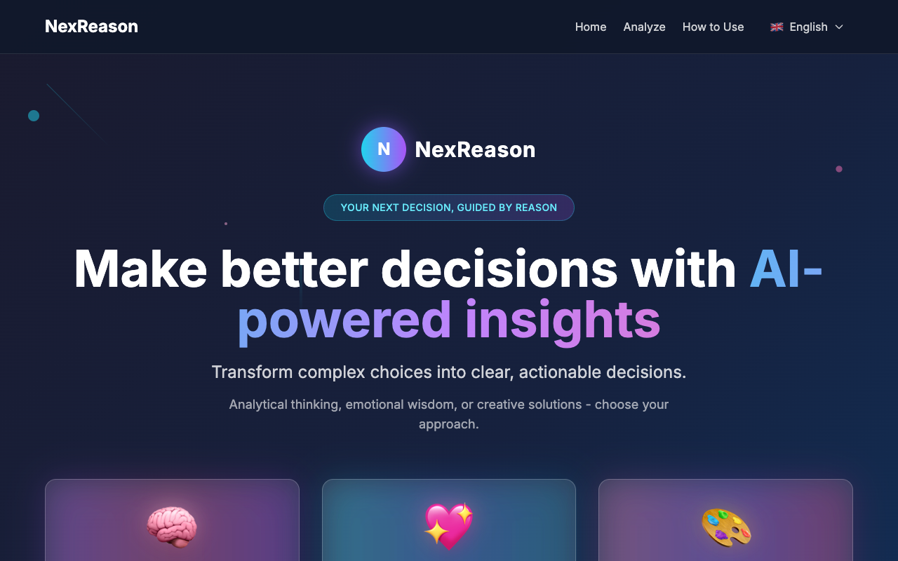 NexReason - Make better decisions with AI-powered insights